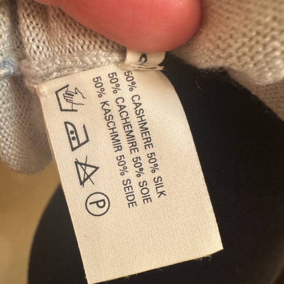 BELINDA ROBERTSON VTG CASHMERE SILK VEST Gray Women's Sweater Vest SZ M Scotland - Picture 14 of 17